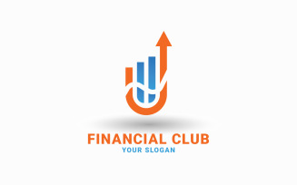 Marketing And Financial Business Logo, U Finance Logo, Accounting Logo Template