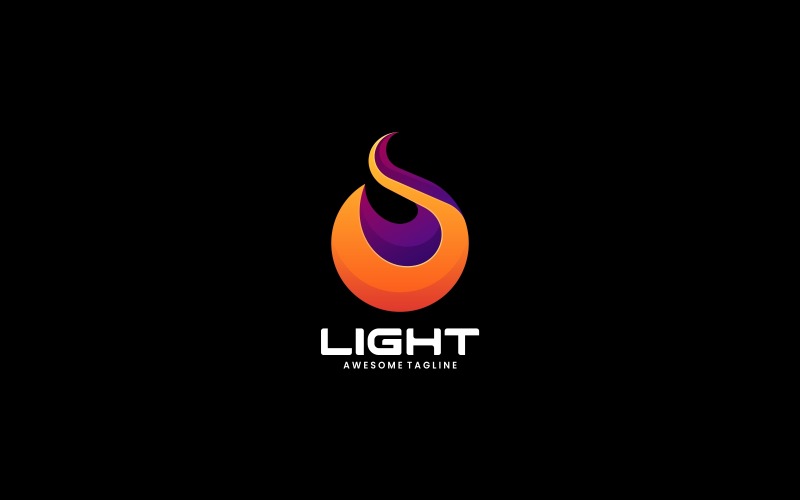 Abstract Light Gradient Logo Logo Template
