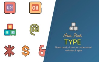 Icon Pack: Number Pack & Alphabet Type