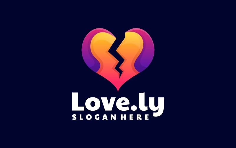 Love Gradient Colorful Logo 1 Logo Template
