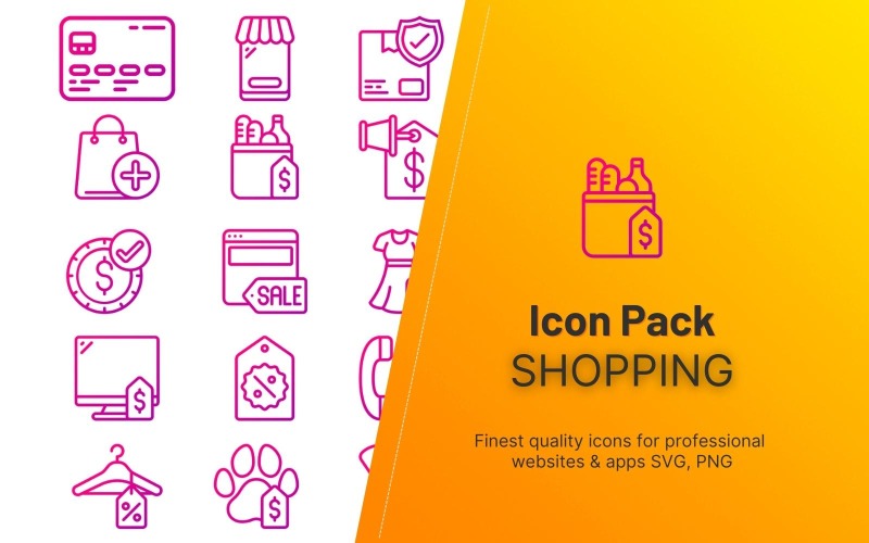 60 Online Shopping (Icon Pack) Icon Set