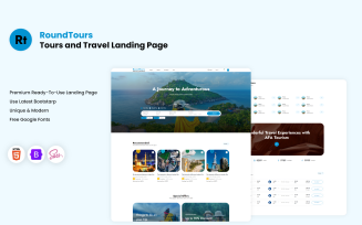 RoundTours - Free Tours and Travel Landing Page