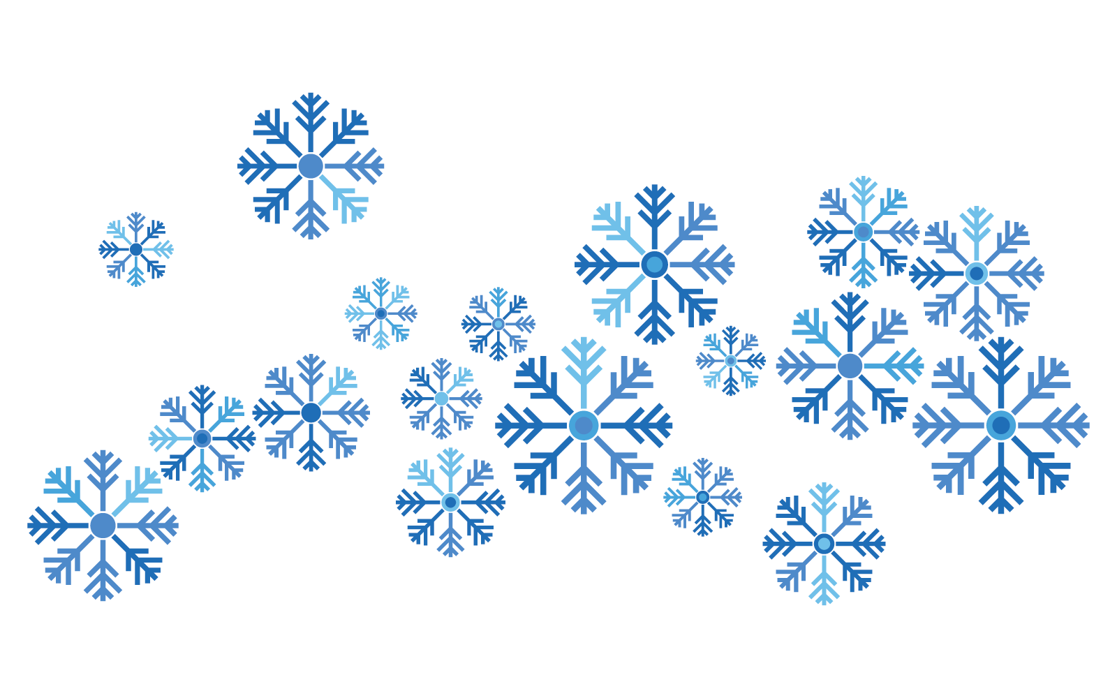 雪花背景降雪矢量平面设计