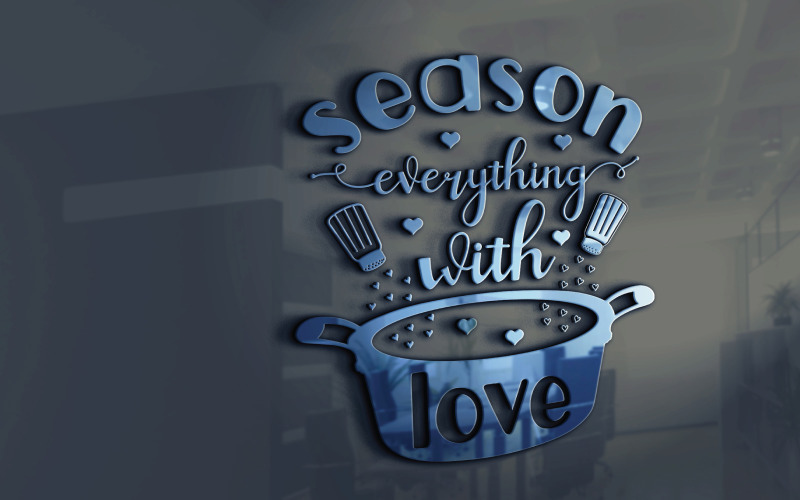Season Everything with Love Craft Logo Design Logo Template