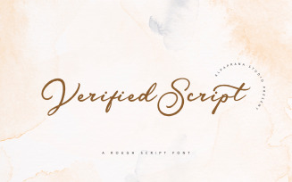 Verified Script - Rough Script Font