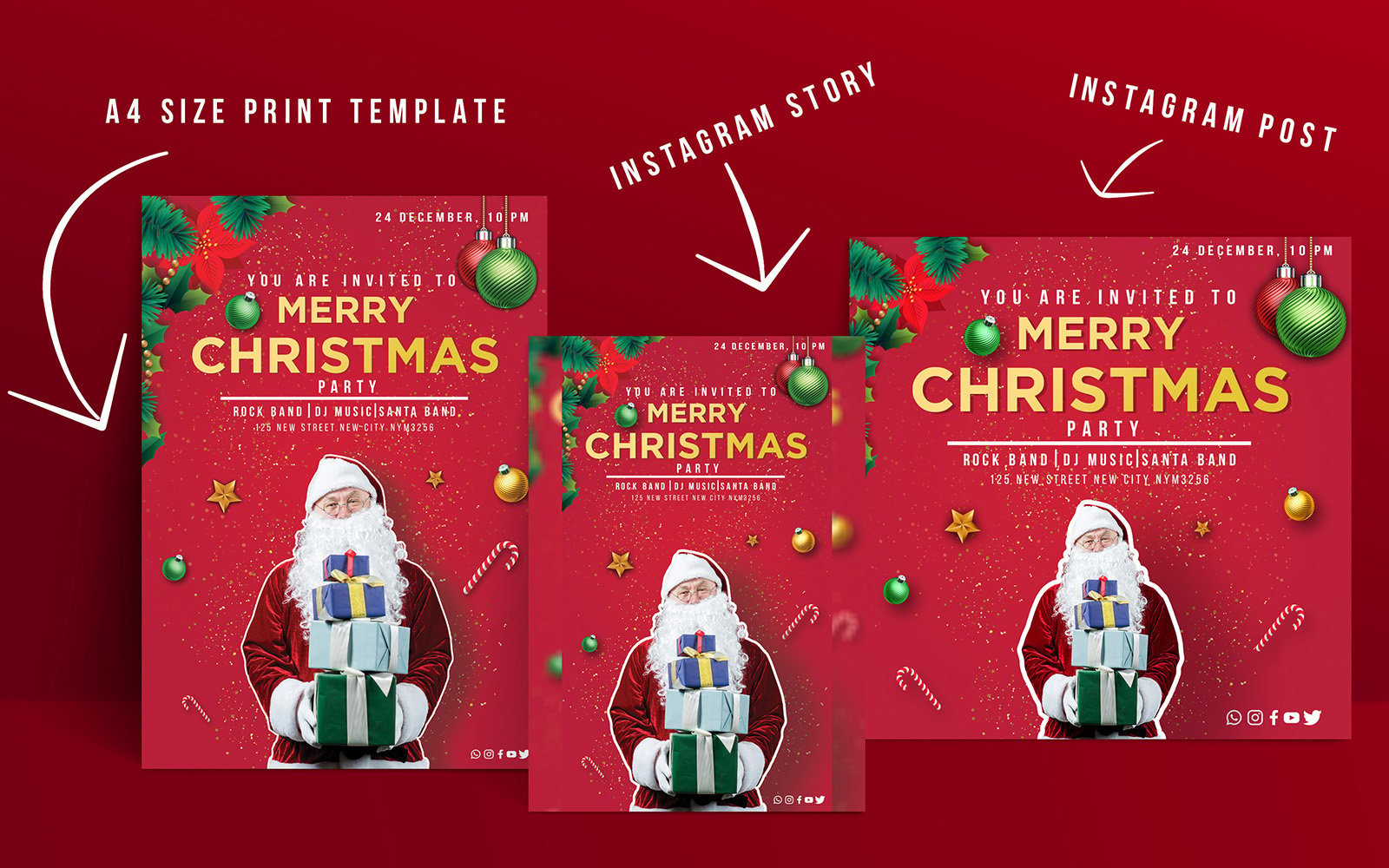 Template #304583 Christmas Creative Webdesign Template - Logo template Preview