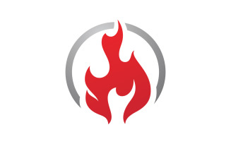 Fire flame vector illustration design V11