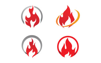 Fire flame vector illustration design V13