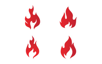Fire flame vector illustration design V14