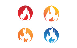 Fire flame vector illustration design V15