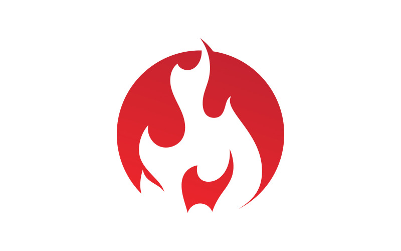 Fire flame vector illustration design V6 Logo Template