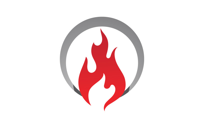 Fire flame vector illustration design V9 Logo Template