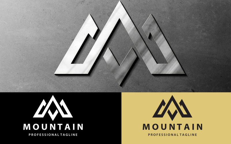 Mountain M Logo Professional company Logo Template