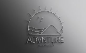 Сreative and Unique Adventured Line Art Logo