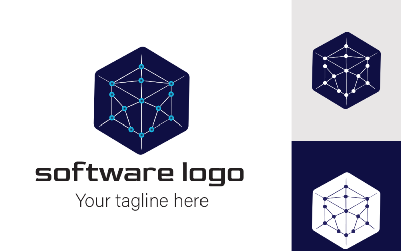 Сreative Software Logo Design Logo Template