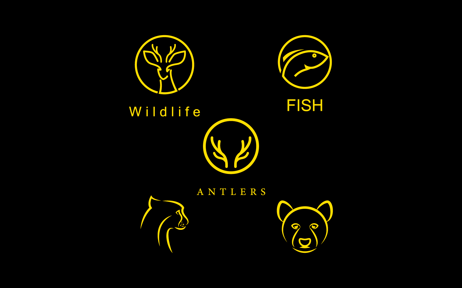 Tierwildniszoo-Illustrationslogodesign