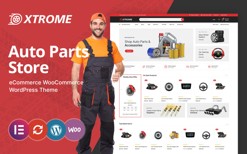 Xtrome - Auto and Spare Parts WooCommerce Theme