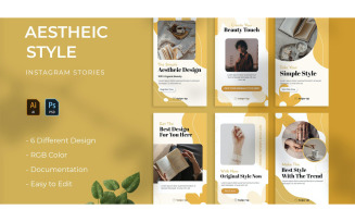 Aestheic Style Instagram Story Template