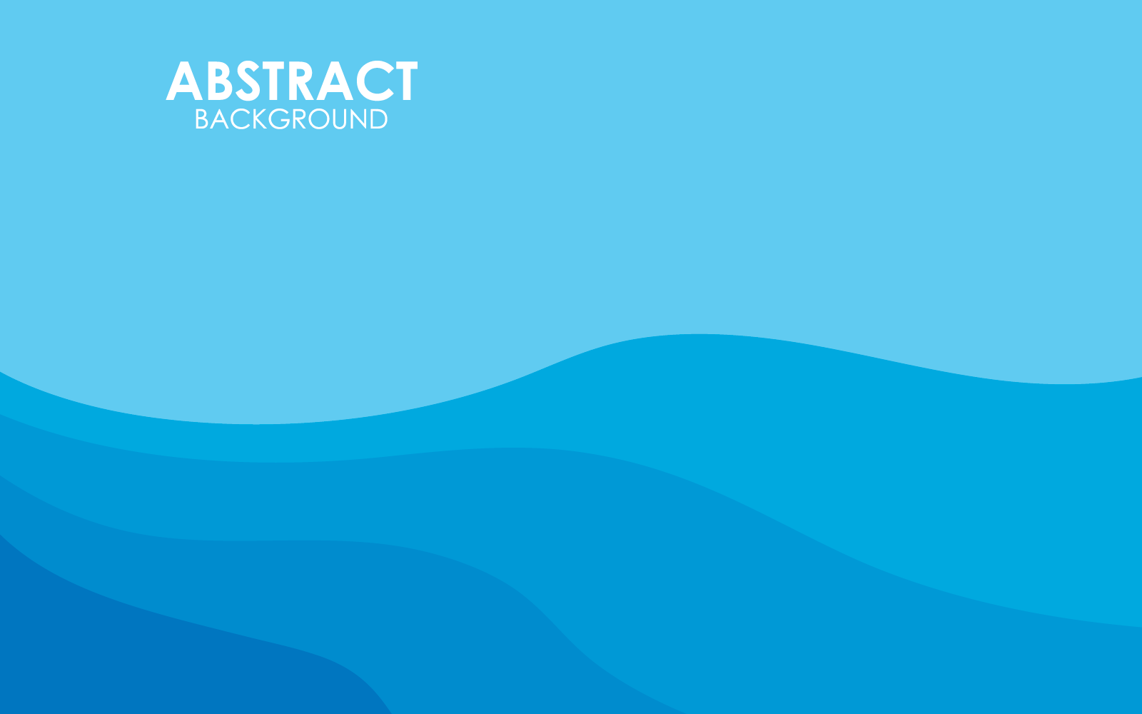 Blue Wave abstract background flat design for business template