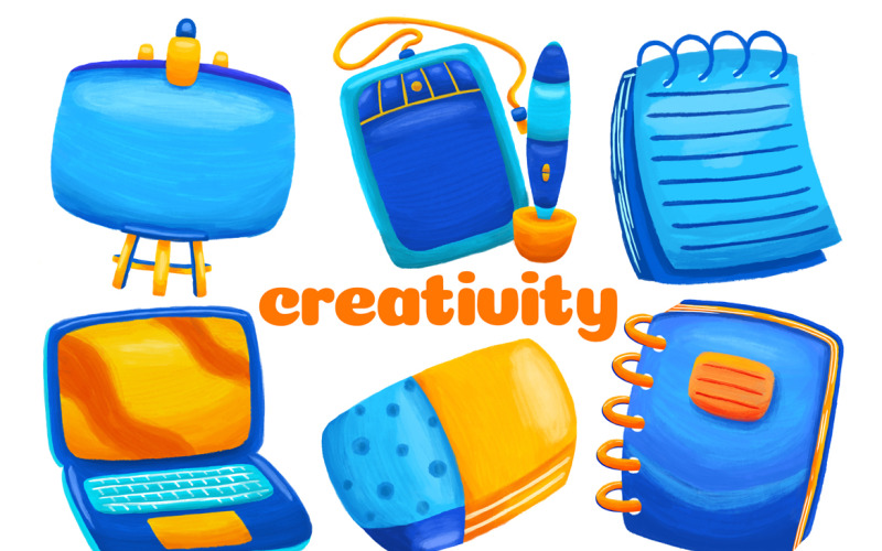 Creativity Element Illustration Pack #01 Vector Graphic