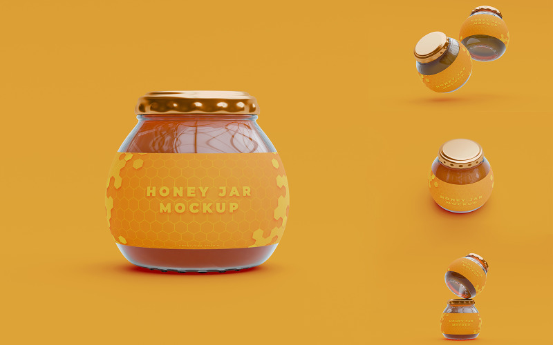 Honey Jar Mockup Template Product Mockup