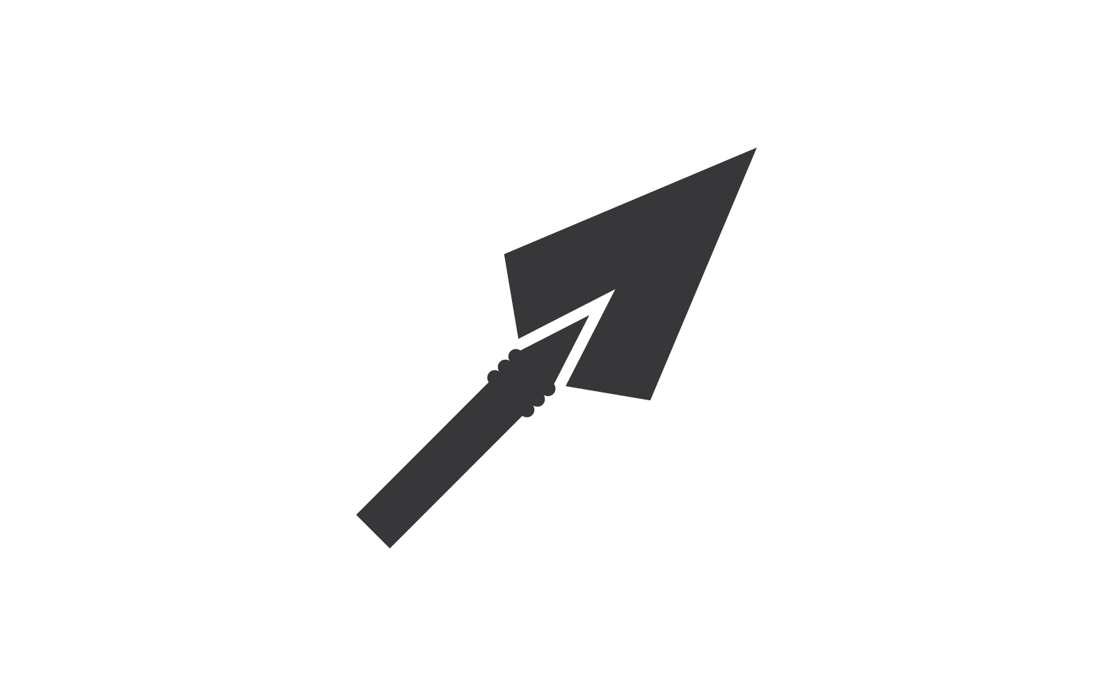 Логотип копья и векторный дизайн символов eps 10
