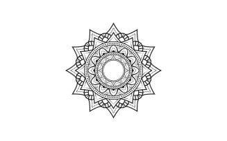 Luxury Ornamental Mandala Design, Flowers Coloring Page For Kdp Interiors