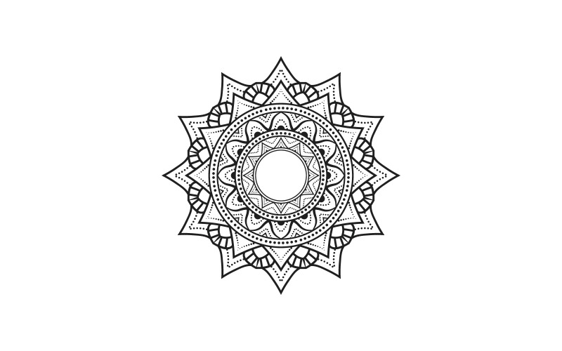 Luxury Ornamental Mandala Design, Flowers Coloring Page For Kdp Interiors Vector Graphic