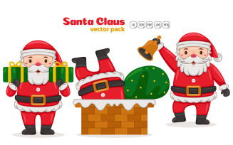 Santa Claus Characters Vector Pack #05