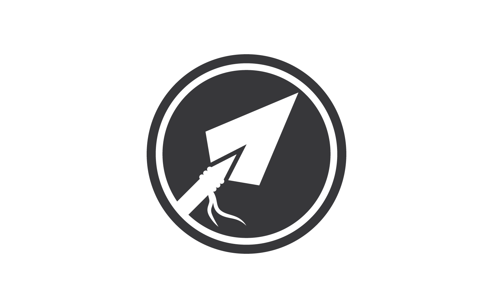 Spear logo and symbol vector flat design