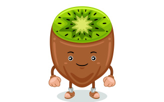 Kiwi Mascot Character Vector Illustration