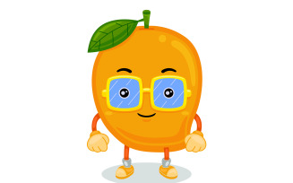Mango Mascot Character Vector Illustration