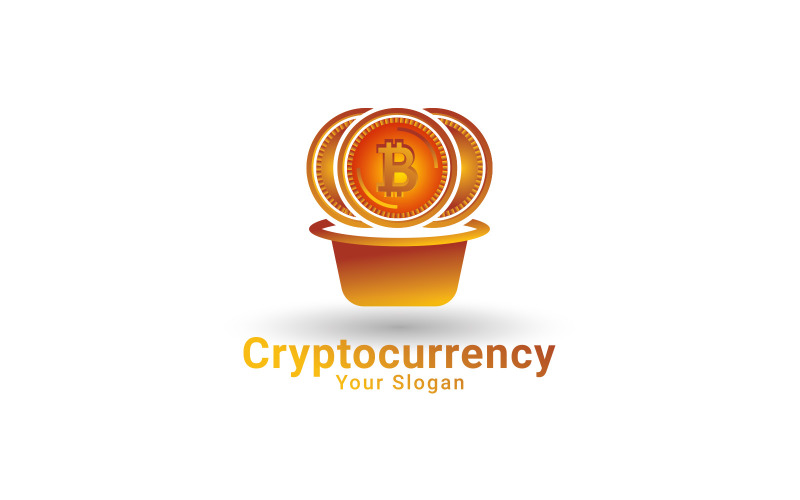 BitCoin Logo, Cryptocurrency Logo, Bitcoin Exchange Logo, Digital Money Logo Template