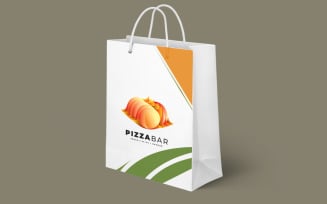 Delicious Pizza Dessert Snack Logo