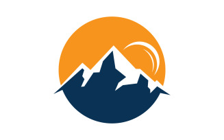 Mountain logo symbol mountain vector sign V7