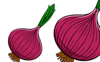 Onion Vector Illustration #02