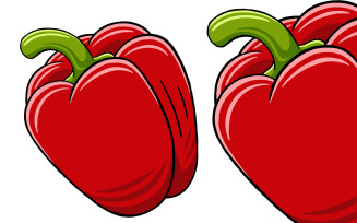 Red Pepper Vector Illustration