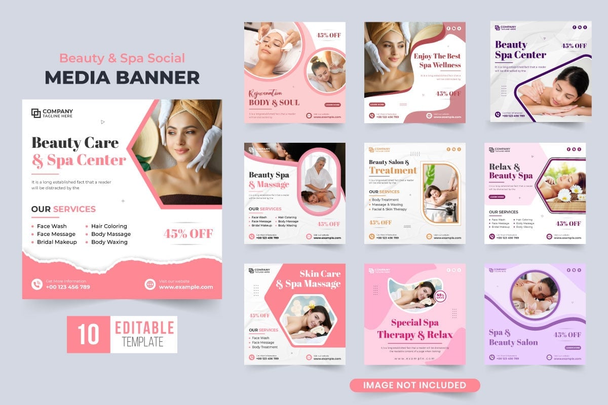 Kit Graphique #304910 Massage Beauty Divers Modles Web - Logo template Preview