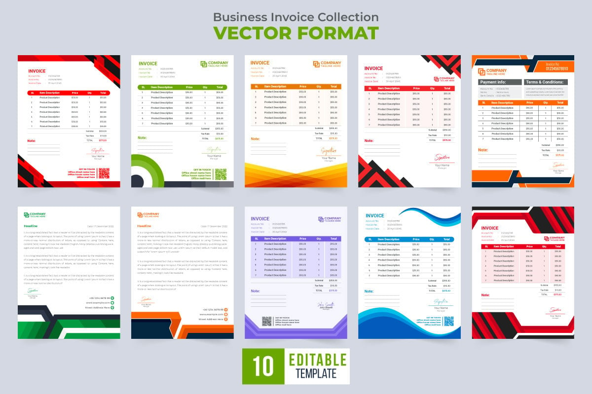 Kit Graphique #304915 Invoice Marque Divers Modles Web - Logo template Preview