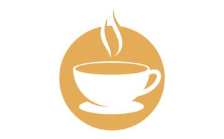 Coffee cup Logo coffee shop vector icon design V10
