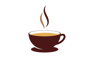 Coffee cup Logo coffee shop vector icon design V2
