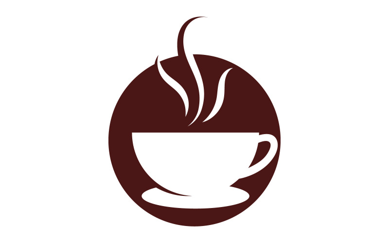 Coffee cup Logo coffee shop vector icon design V9 Logo Template