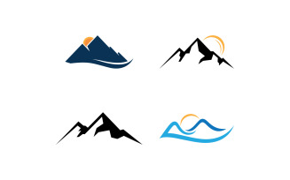 Mountain logo symbol mountain vector sign V9