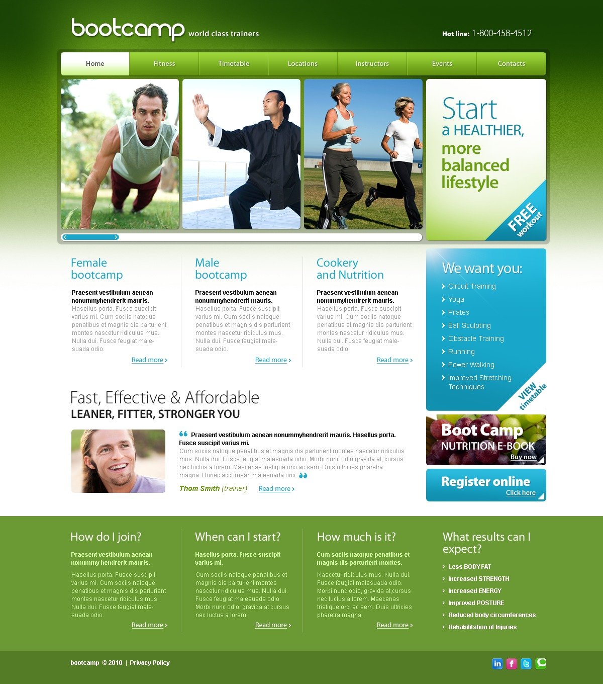 Camping Website Template #30594