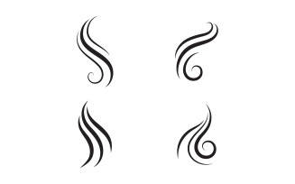 Hair woman and face logo and symbols V17