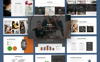 Mavera Coworking Space Business PowerPoint Template