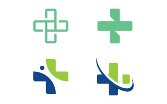 Medical Logo sign template vector illustration design V9