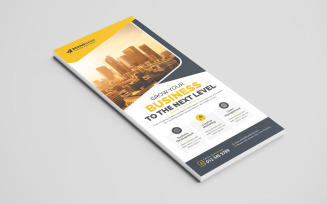 Corporate DL Flyer Template, Business Rack Card Design Layout