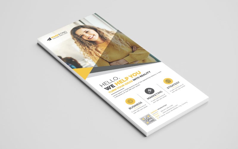 Corporate DL Flyer Template Layout Corporate Identity