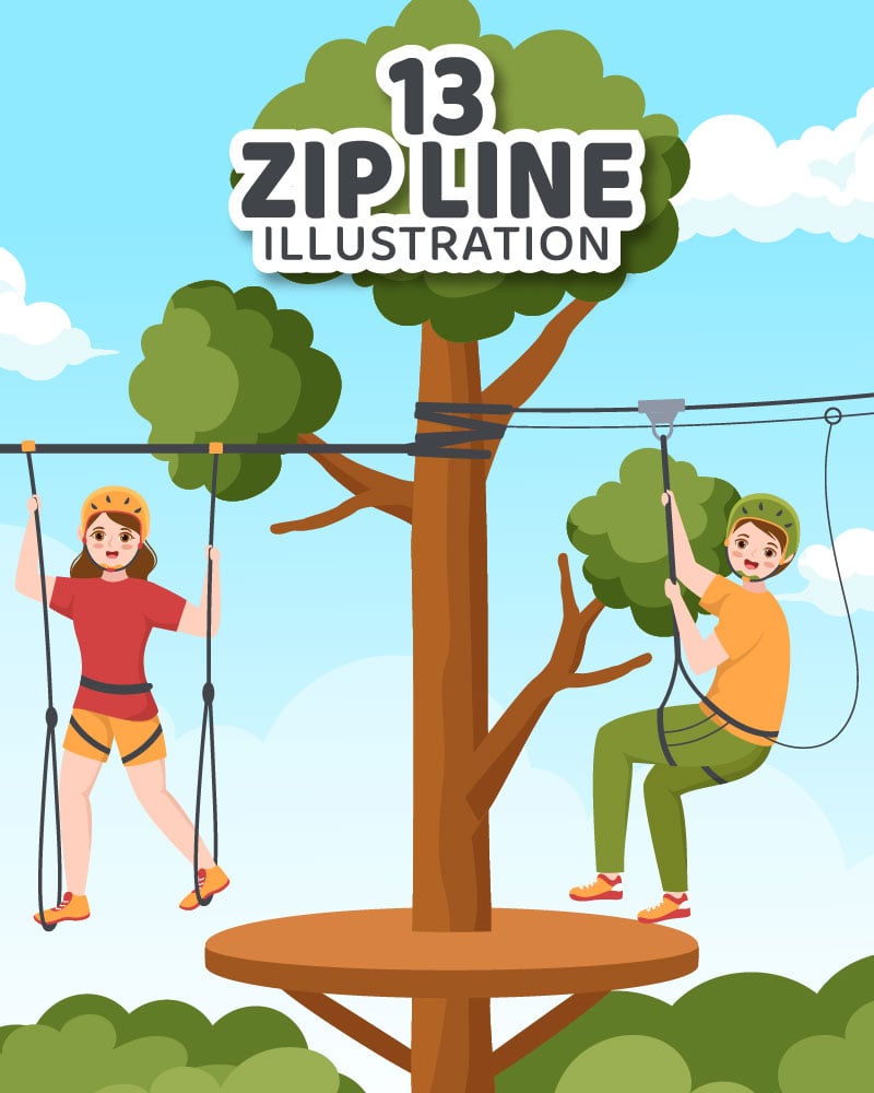Kit Graphique #305256 Zip Line Divers Modles Web - Logo template Preview